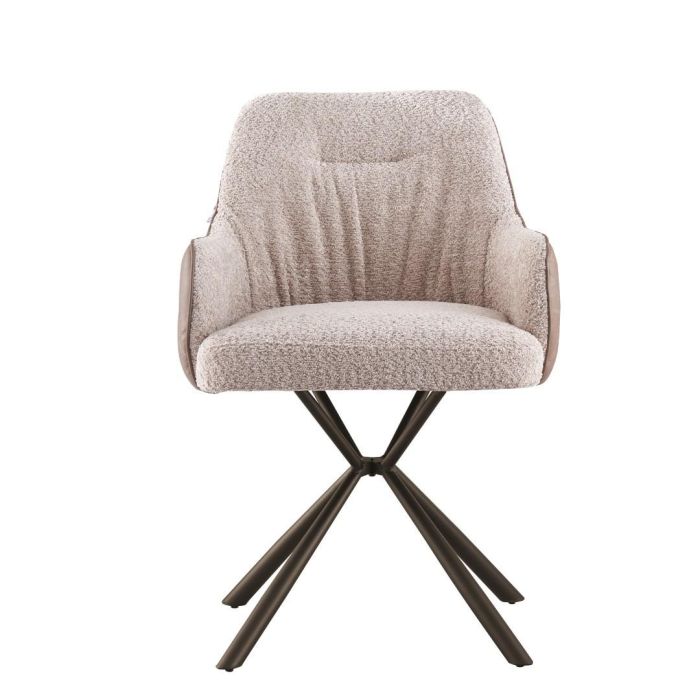 Silla Moderno DKD Home Decor Beige Negro 61 x 82 x 56 cm (2 Unidades) 2 Silla Moderno DKD Home Decor Beige Negro 61 x 82 x 56 cm (2 Unidades) 2