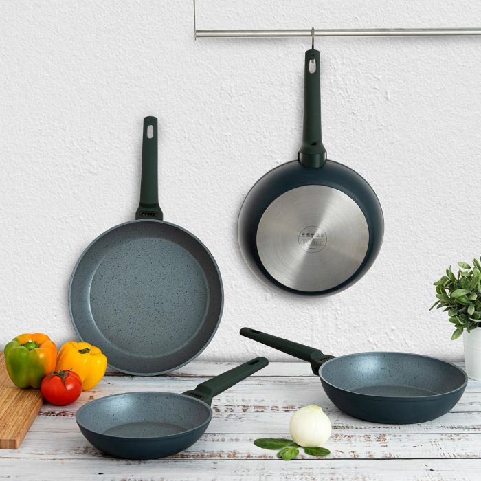 Pyrex Sartén Geoh Aluminio Forjado Negro 24 cm - Fondo Inducción Total Antiadherente 4 Capas Mango Soft Touch Robusta 2 Pyrex Sartén Geoh Aluminio Forjado Negro 24 cm - Fondo Inducción Total Antiadherente 4 Capas Mango Soft Touch Robusta 2