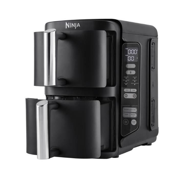 Ninja Freidora de Aire Vertical 6 en 1 Max 7.6L, 2 Cajones, Air Fry, Asar, Hornear, Deshidratar, Recalentar 1 Ninja Freidora de Aire Vertical 6 en 1 Max 7.6L, 2 Cajones, Air Fry, Asar, Hornear, Deshidratar, Recalentar 1