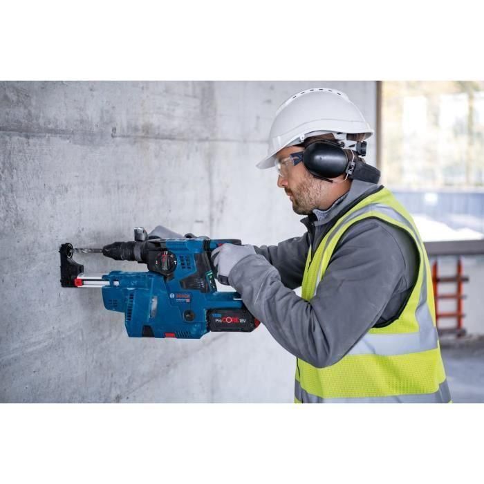 Taladro percutor Bosch Professional GBH 18V-28CF con aspirador GDE 18V-16, 2 baterías ProCore 8.0Ah, Cargador, en Lboxx - 3 Taladro percutor Bosch Professional GBH 18V-28CF con aspirador GDE 18V-16, 2 baterías ProCore 8.0Ah, Cargador, en Lboxx - 3