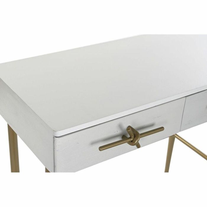 Recibidor DKD Home Decor Blanco Dorado 90 x 45 x 74 cm 7 Recibidor DKD Home Decor Blanco Dorado 90 x 45 x 74 cm 7