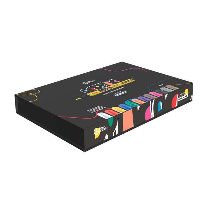 Rotulador Liderpapel Acrylic Base Agua Todo Tipo De Superficie Punta Pincel Caja De 12 Unidades Colores 1 Rotulador Liderpapel Acrylic Base Agua Todo Tipo De Superficie Punta Pincel Caja De 12 Unidades Colores 1