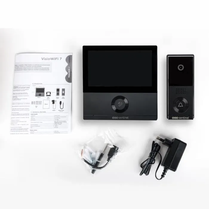 Scs Sentinel SCS3701085207151 Videoportero con Conexión por Cable, Visión Nocturna, Negro 3