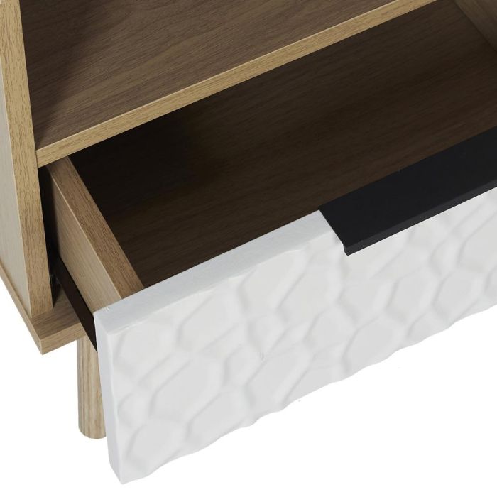 Home Deco Factory Mesita de Noche con Cajón Bicolor - 40x35 cm, Altura 49 cm 4 Home Deco Factory Mesita de Noche con Cajón Bicolor - 40x35 cm, Altura 49 cm 4