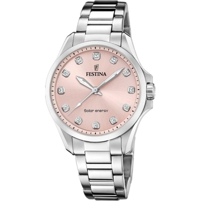 Reloj Hombre Festina F20654/2 Rosa Plateado Reloj Hombre Festina F20654/2 Rosa Plateado