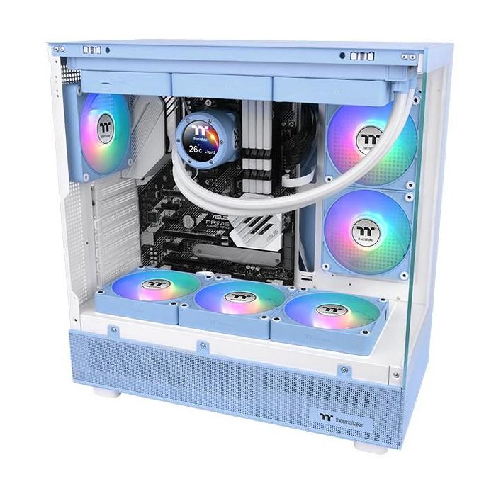 Thermaltake CL-F198-PL12BU-A Ventilador de Refrigeración para Carcasa PC 12 cm Azul - Kit 3 Piezas Hidráulico 5 Thermaltake CL-F198-PL12BU-A Ventilador de Refrigeración para Carcasa PC 12 cm Azul - Kit 3 Piezas Hidráulico 5