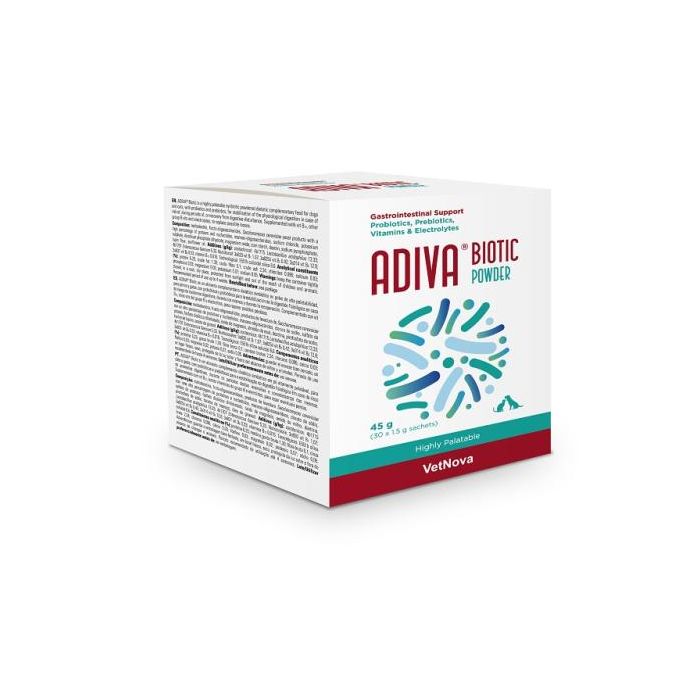 Vetnova Adiva® Biotic Powder 45 gr Sachet 1,5 gr