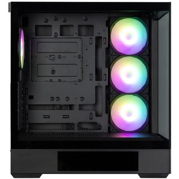 Zalman P40 DS BLACK Midi Tower PC con pantalla LCD 9.1" integrada - Negro 1