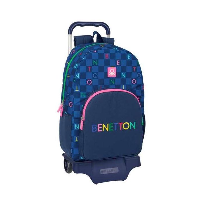 Mochila Safta Mod. 876 Con Carro 905 Benetton Damero 460x300x140 mm Mochila Safta Mod. 876 Con Carro 905 Benetton Damero 460x300x140 mm