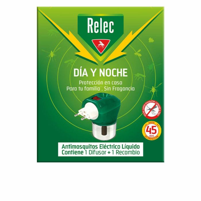 Relec Antimosquitos Dispositivo Dia Y Noche Difusor + Recambio