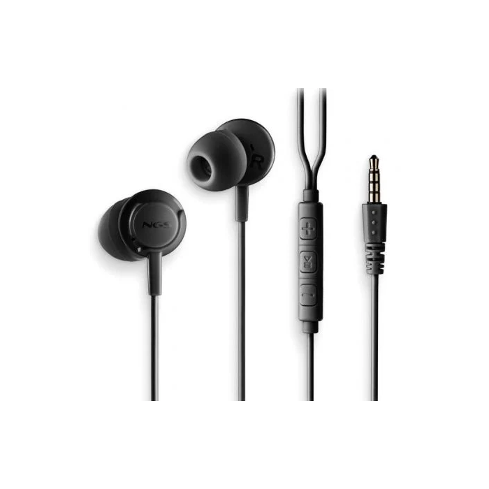 NGS CROSSDRIFTBLACK Auriculares Intrauditivos con Micrófono y Jack 3.5mm Negros 0 NGS CROSSDRIFTBLACK Auriculares Intrauditivos con Micrófono y Jack 3.5mm Negros 0