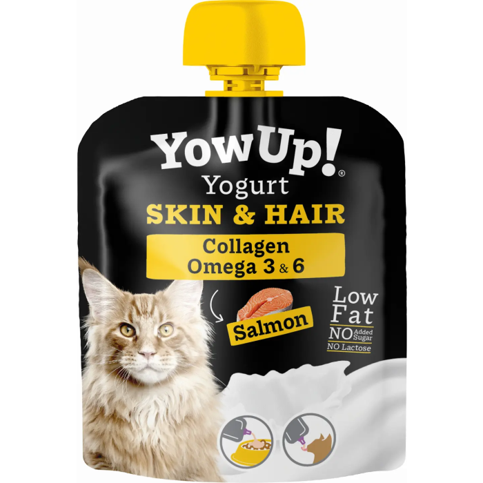 Yow Up Pouch Yogur Gatos Skin&Hair Caja Display 10x85 gr