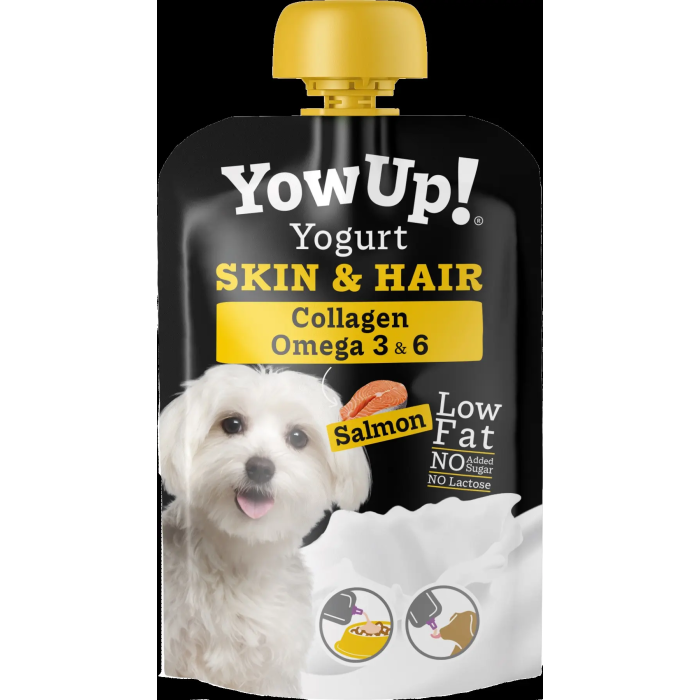 Yow Up Pouch Yogur Perros Skin&Hair Caja Display 10x115 gr