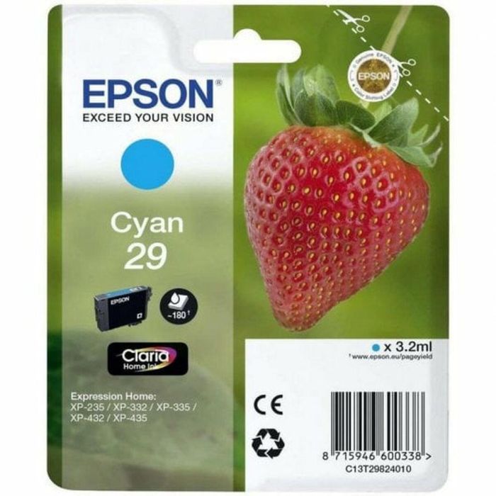 Cartucho de Tinta Compatible Epson C13T29824022 Cian