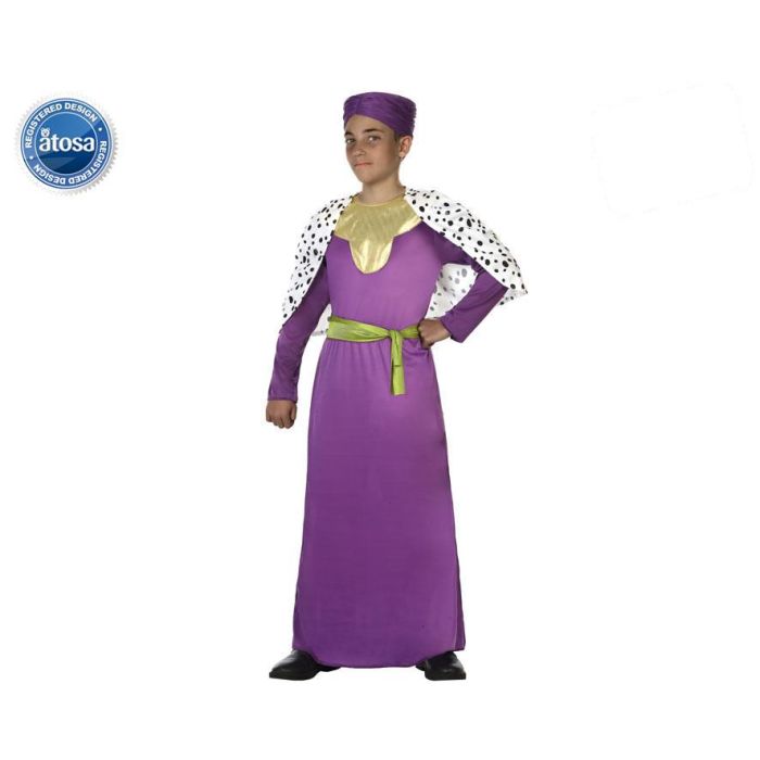 Disfraz Rey Mago Violeta Niño 5-6 Años Disfraz Rey Mago Violeta Niño 5-6 Años