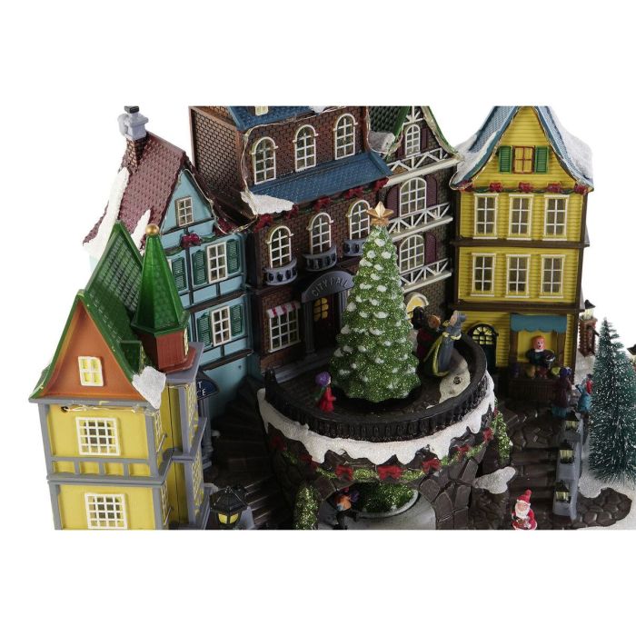 DKD Home Decor Ciudad Navidad Tradicional de Resina con Luz LED, Movimiento Musical y Baterías Incluidas, Multicolor 40x26x32.5 cm 3 DKD Home Decor Ciudad Navidad Tradicional de Resina con Luz LED, Movimiento Musical y Baterías Incluidas, Multicolor 40x26x32.5 cm 3