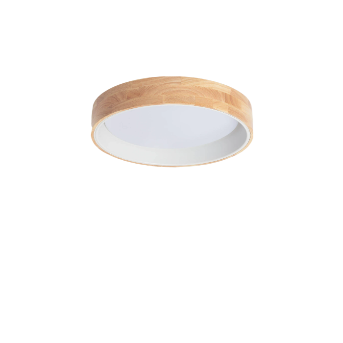 Plafón LED Decorativo Circular 30W CCT 3000-6000K (Luz Regulable) con Control Remoto - Acabado Blanco