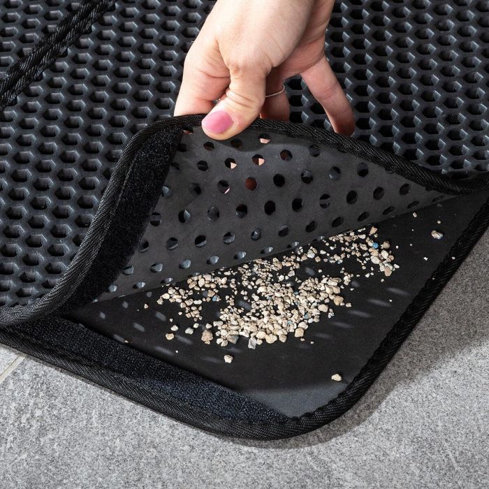 Alfombra para Arenero de Gatos Clikatt InnovaGoods 9