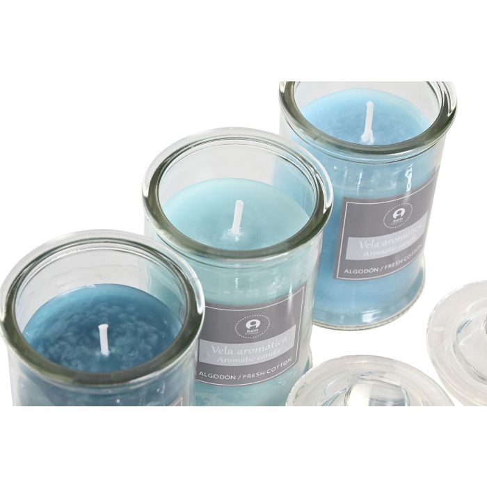 DKD Home Decor Vela de Cristal Surtida Colores Azul, Verde, Turquesa 6x6x11 cm 98g 28 Horas Pack 12 Unidades 1 DKD Home Decor Vela de Cristal Surtida Colores Azul, Verde, Turquesa 6x6x11 cm 98g 28 Horas Pack 12 Unidades 1