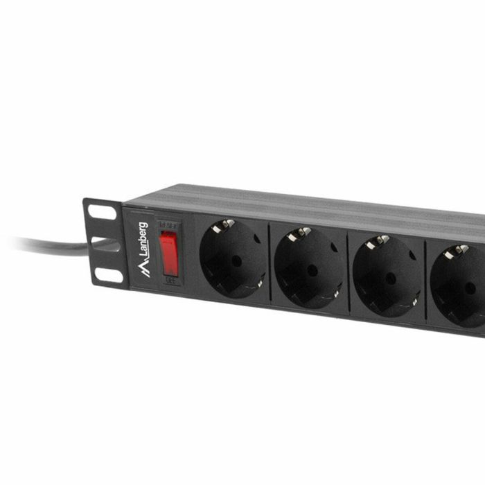 Regleta Enchufes 9 Tomas con Interruptor Lanberg PDU-09F-0300-BK 220-250 V 16 A 4000 W 2 Regleta Enchufes 9 Tomas con Interruptor Lanberg PDU-09F-0300-BK 220-250 V 16 A 4000 W 2