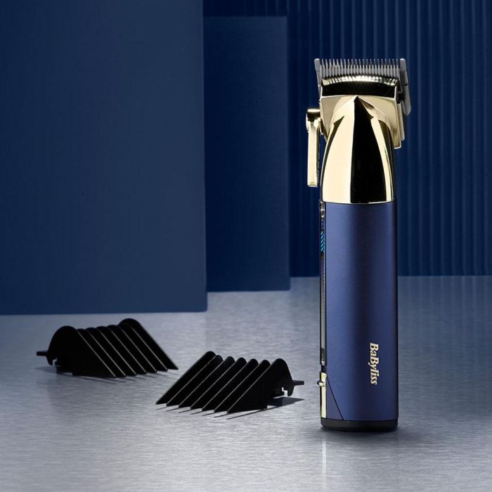 Babyliss Cortapelos inalámbrico con cuchillas de acero japonés, 10 peines guía y mango de metal 6 Babyliss Cortapelos inalámbrico con cuchillas de acero japonés, 10 peines guía y mango de metal 6