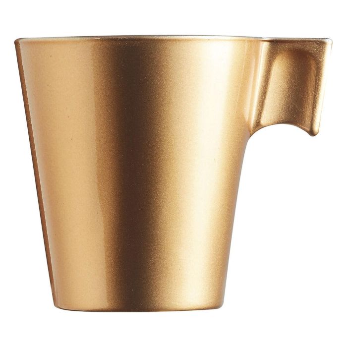 Taza Luminarc Flashy Dorado 80 ml Vidrio 2