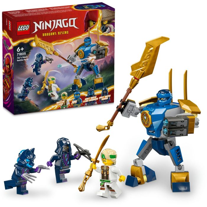 LEGO 71805 Pack de Combate: Meca de Jay Ninjago | Juguete de Construcción con Meca Articulado, Espada y Cañones, 4 Minifiguras 11 LEGO 71805 Pack de Combate: Meca de Jay Ninjago | Juguete de Construcción con Meca Articulado, Espada y Cañones, 4 Minifiguras 11