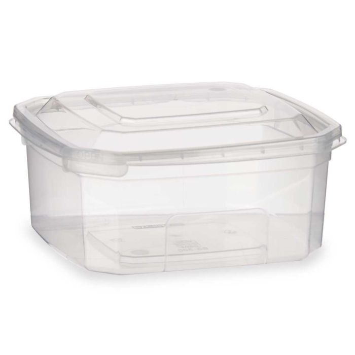 Fiambrera Leknes 500 ml, plástico transparente, 12.3x6x13 cm, apta microondas (24 Unidades) 1 Fiambrera Leknes 500 ml, plástico transparente, 12.3x6x13 cm, apta microondas (24 Unidades) 1
