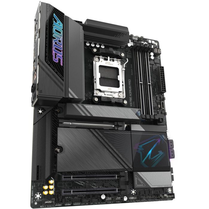 Gigabyte X870E AORUS PRO Placa Base AMD AM5 Ryzen 9000 DDR5 8000MHz WiFi 7 LAN 2.5GbE ATX 2 Gigabyte X870E AORUS PRO Placa Base AMD AM5 Ryzen 9000 DDR5 8000MHz WiFi 7 LAN 2.5GbE ATX 2