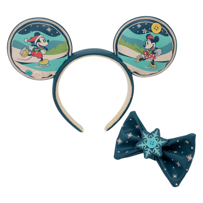 Diademas orejas Mickey & Minnie Holiday Disney Loungefly 2 Diademas orejas Mickey & Minnie Holiday Disney Loungefly 2