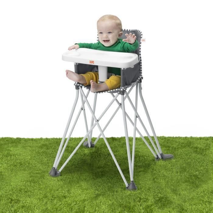 BRIGHT STARTS Pop 'N Dine Trona plegable, con bolsa de transporte, portavasos para tableta, funda extraíble y lavable 5 BRIGHT STARTS Pop 'N Dine Trona plegable, con bolsa de transporte, portavasos para tableta, funda extraíble y lavable 5