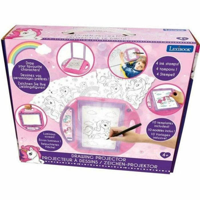 Lexibook Proyector de Dibujo Unicornios para Niños - Incluye 10 Modelos, 4 Sellos y Pantalla Brillante Lexibook Proyector de Dibujo Unicornios para Niños - Incluye 10 Modelos, 4 Sellos y Pantalla Brillante