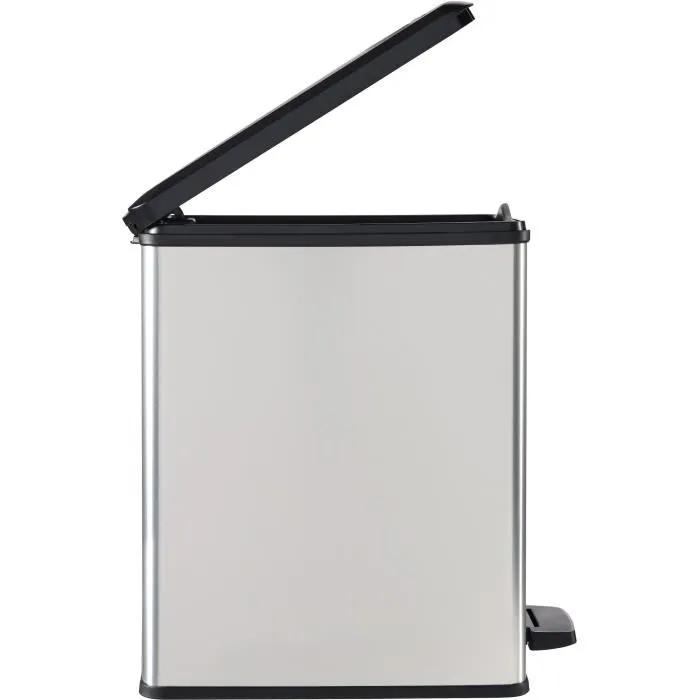 Curver Papelera Slim Bin 25L Gris Metalizado CUR3253922339070 Diseño Compacto 41x27x55 cm 4