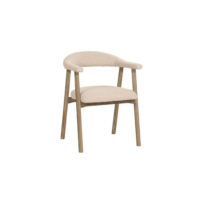 DKD Home Decor 2c24 Sillón Urban Blanco Tapizado, Fresno y Poliéster, Acabado Decapé, 56x75x57 cm DKD Home Decor 2c24 Sillón Urban Blanco Tapizado, Fresno y Poliéster, Acabado Decapé, 56x75x57 cm