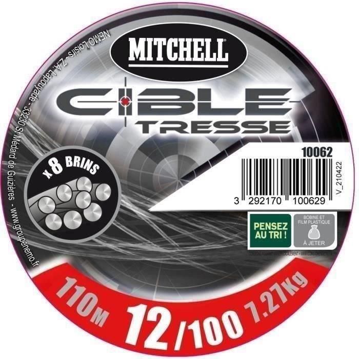 MITCHELL - Trenza gris - 8 hilos - 110 m - 15/100