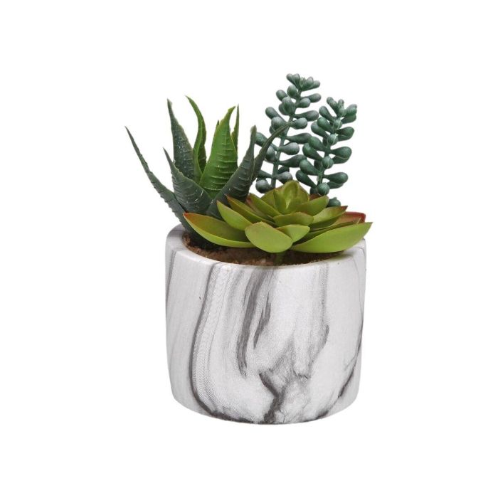 Planta Decorativa Versa Cerámica Plástico Fusion Suculenta 9 x 15 x 9 cm 1 Planta Decorativa Versa Cerámica Plástico Fusion Suculenta 9 x 15 x 9 cm 1