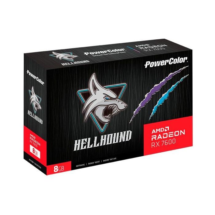 RX 7600 8GB PowerColor Hellhound Radeon GDDR6 4