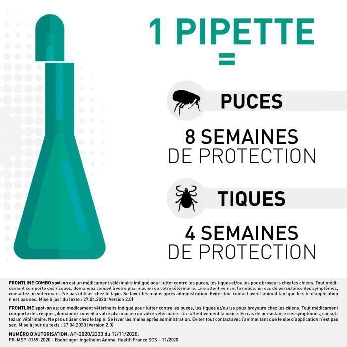 FRONTLINE Spot On dog 10-20kg - 4 pipetas 2 FRONTLINE Spot On dog 10-20kg - 4 pipetas 2