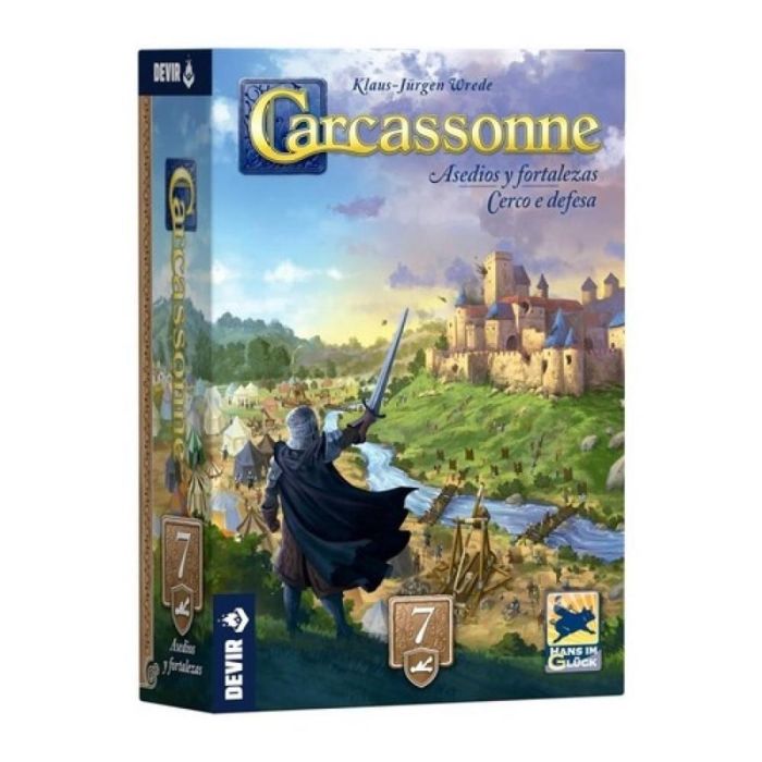 Devir Carcassonne: Asedios y Fortalezas Exp7 - Expansión Juego Mesa Estrategia Nuevas Mecánicas Asedios y Fortalezas 2-6 Jugadores +7 Años