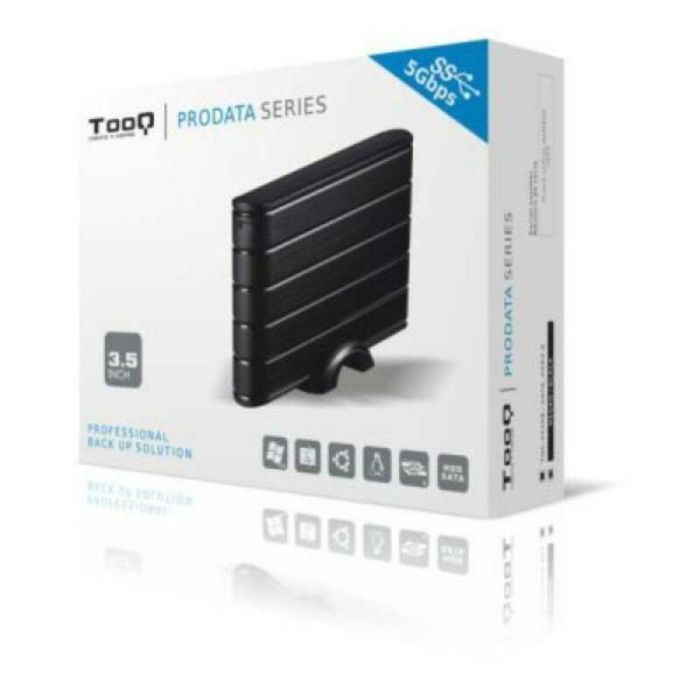 Caja Externa para Disco Duro de 3.5" TooQ TQE-3530B/ USB 3.1