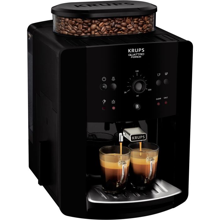 Krups Arabica EA8110 Cafetera Espresso Automática Quattro Force 1.7L 1450W con Molinillo Integrado Negro 2