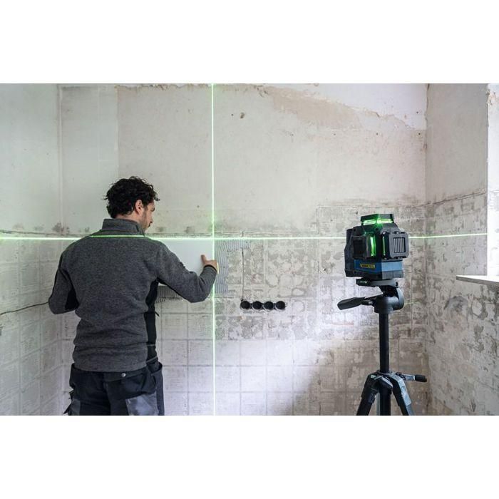 BOSCH PROFESSIONAL GLL 12V-100-33 CG - Láser de 3 líneas verdes - Alcance 100 m - Precisión 0,3 mm 3