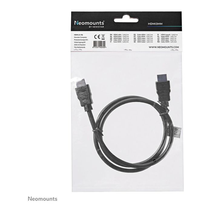 Cable HDMI Neomounts HDMI3MM Negro 1 m 4