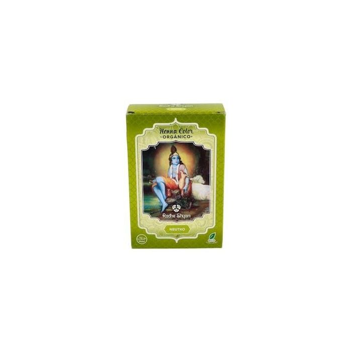 RADHE SHYAM Henna Polvo Neutro Eco 100g para Volumen y Brillo del Cabello - Tratamiento Natural Vegano sin Amoniaco