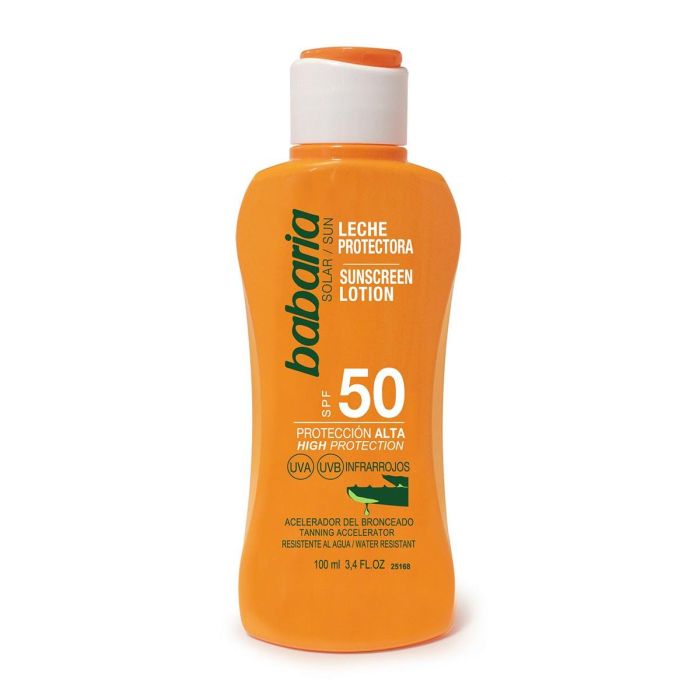 Babaria Leche Protectora Solar Con Aloe Vera Spf50 100 mL Babaria Leche Protectora Solar Con Aloe Vera Spf50 100 mL