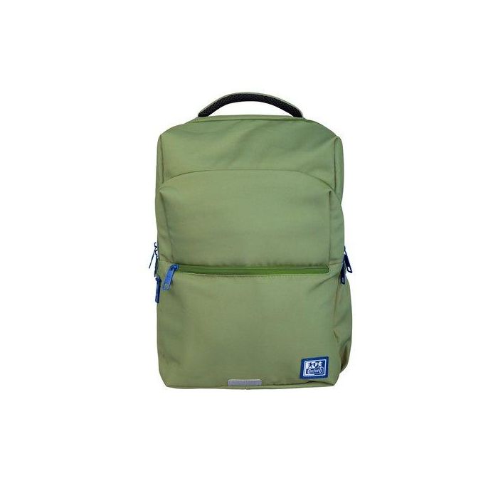 Oxford Mochila B-Ready Oxfbag Rpet Verde Safari, Ergonómica, 12 Compartimentos, Resistente