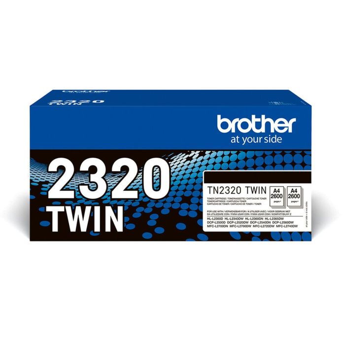 Tóner Original Brother L2300D/L2340DW/L2360DN/L2365DW/L2500/L2700 Negro (2 Unidades) 1 Tóner Original Brother L2300D/L2340DW/L2360DN/L2365DW/L2500/L2700 Negro (2 Unidades) 1