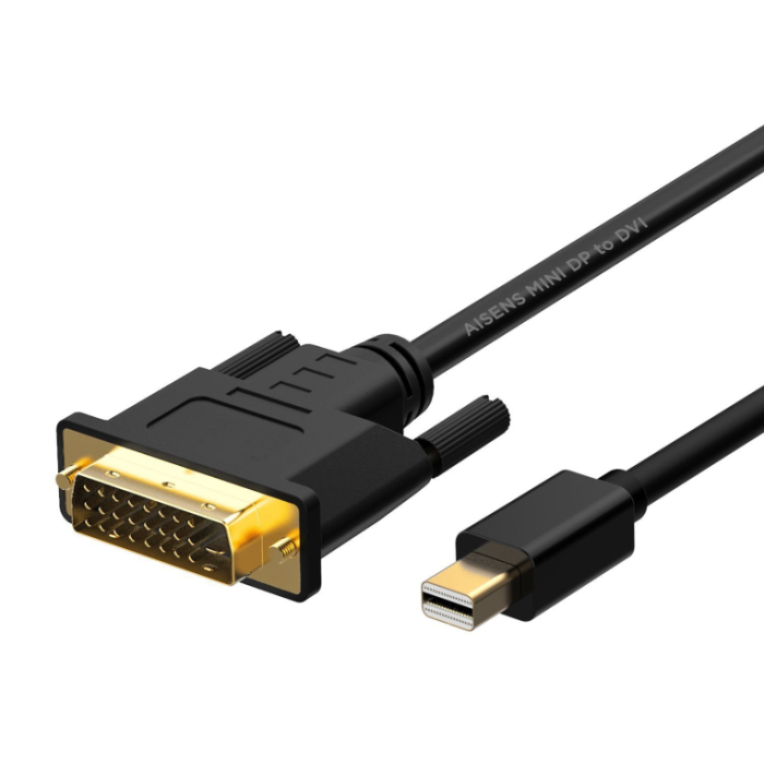 Cable Conversor Mini DisplayPort Aisens A125-0363/ Mini DisplayPort Macho - DVI Macho/ 2m/ Negro Cable Conversor Mini DisplayPort Aisens A125-0363/ Mini DisplayPort Macho - DVI Macho/ 2m/ Negro