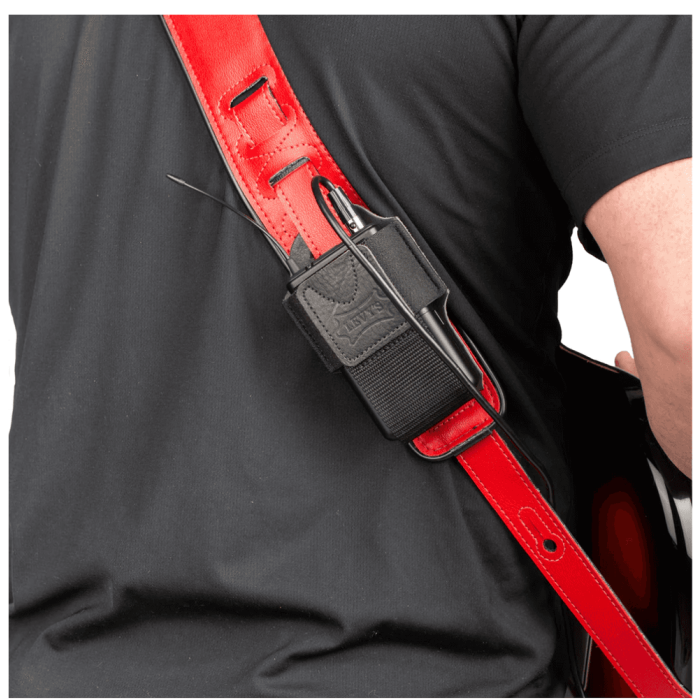 Funda Para Emisor Inalámbrico Tipo Bodypack ? Cuero Negro Levys 4