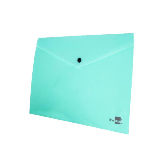 Carpeta Liderpapel Dossier Broche Polipropileno Din A4 Verde Manzana Opaco 50 Hojas 3